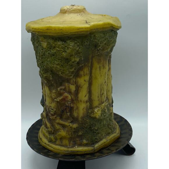 Vintage German Hand Carved Candle Johann Gunter Walldurn Badencast candle stand - Picture 6 of 8